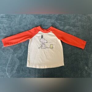 Hanna Andersson Peanuts Halloween Long Sleeve T-Shirt Top 100% Cotton Size 2T